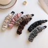 Pajarita banana clip ~ pinzas mujer net espalda cabeza tarjeta de pelo cola de caballo alto fijador artefactos tocados pinzas de pelo grandes Specification image